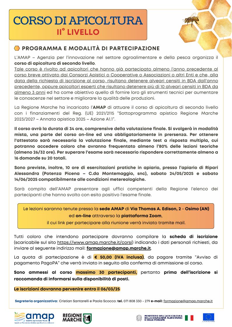 Locandina del corso