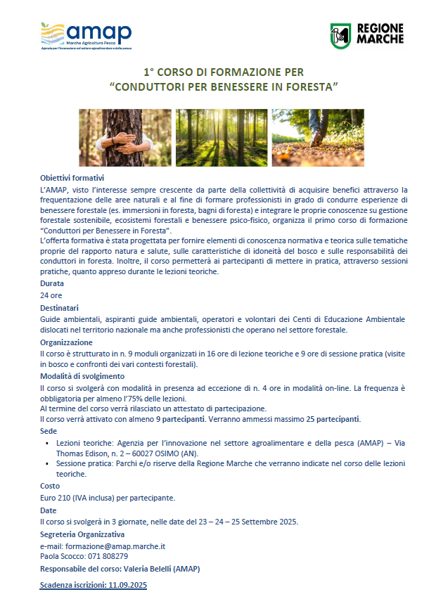 Locandina del corso