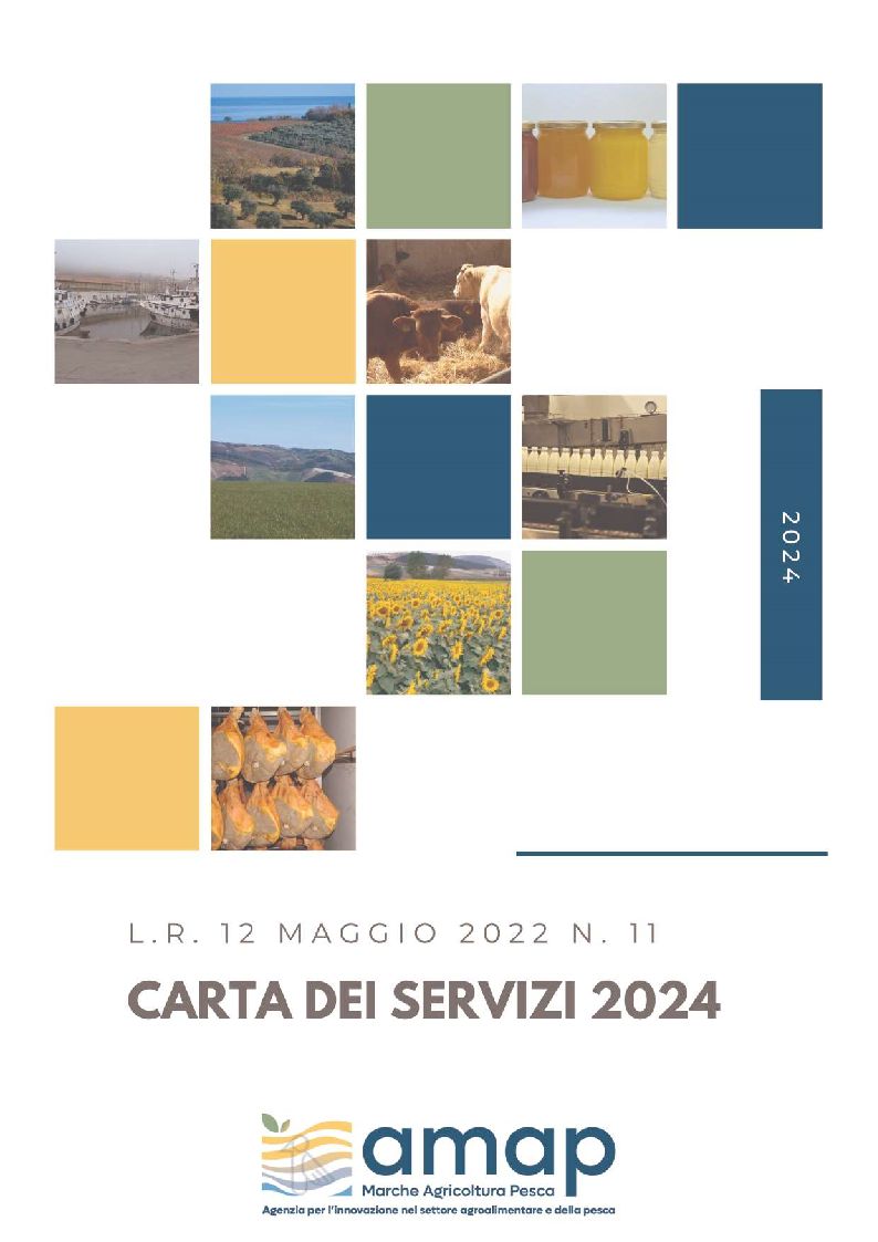 Immagine della copertina della Carta dei servizi AMAP 2024