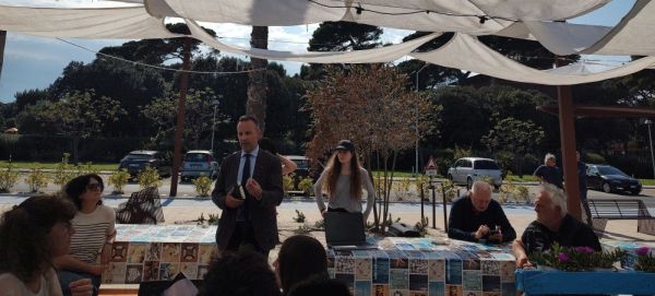 L'immagine ritrae il momento dell'intervento da parte del vicepresidente AMAP Marco Rotoni durante l’evento di formazione