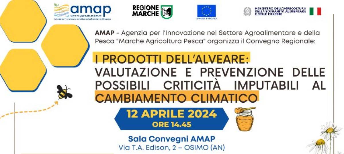 Cambiamento climatico: prevenzione e criticità sui prodotti dell'alveare al centro del convegno di AMAP