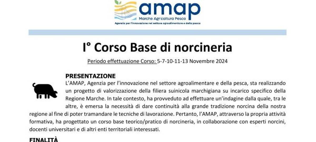 05/11/2024: Corso base di norcineria (RINVIATO)