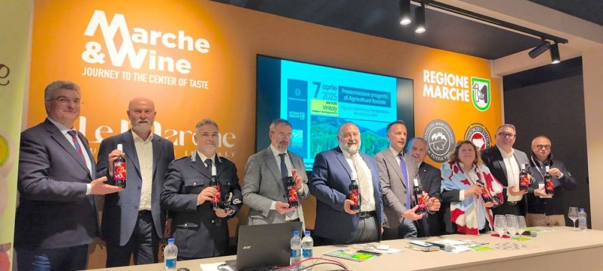 Agricoltura sociale: presentata al Vinitaly la prima produzione del vigneto del carcere di Montacuto