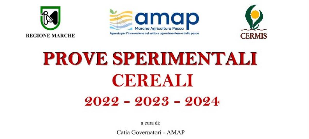 Prove sperimentali cereali 2022-2024
