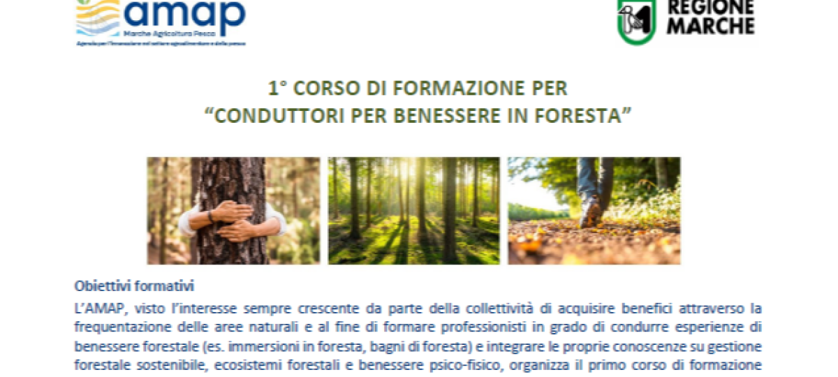 23/09/2025: 1° Corso di formazione per “Conduttori per Benessere in foresta”