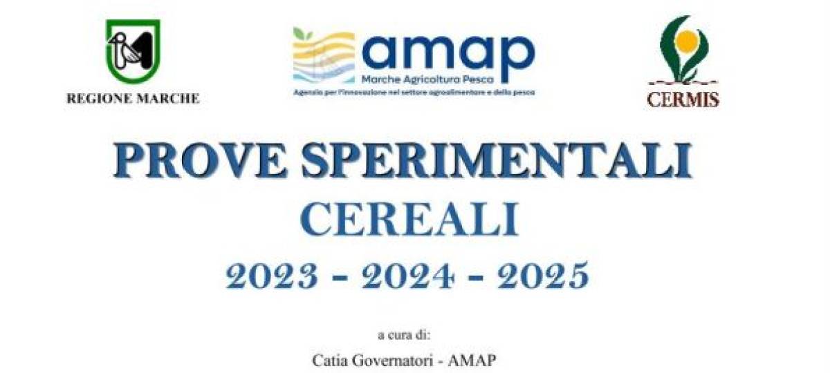Prove sperimentali cereali 2023-2025